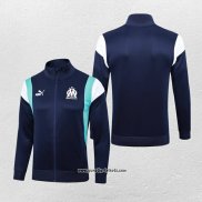 Jacke Olympique Marsella 2023-2024 Blau Oscuro