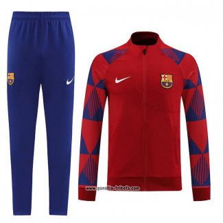 Jacke Trainingsanzug Barcelona 2022-2023 Rot