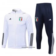 Jacke Trainingsanzug Italien 2023-2024 WeiB