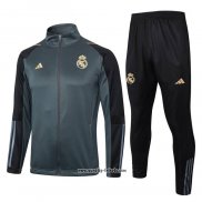 Jacke Trainingsanzug Real Madrid 2023-2024 Grun