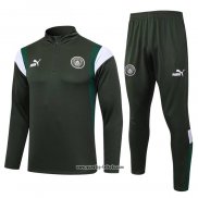 Sweatshirt Trainingsanzug Manchester City 2023-2024 Grun