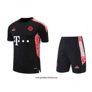 Trainingsanzug Bayern München Kurzarm 2022-2023 Schwarz - Kurze Hose