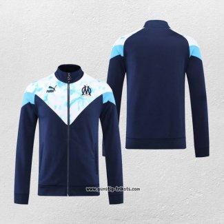 Jacke Olympique Marsella 2022-2023 Blau