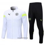 Jacke Trainingsanzug Manchester City 2022-2023 WeiB