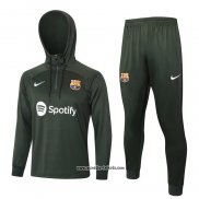 Sweatshirt Trainingsanzug Barcelona 2023-2024 Grun Oscuro