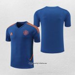 Traingsshirt Manchester United 2022-2023 Blau