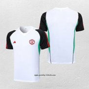 Traingsshirt Manchester United 2023-2024 WeiB y Schwarz