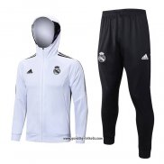 Trainingsanzug mit Kapuze Real Madrid 2022-2023 WeiB