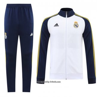 Jacke Trainingsanzug Real Madrid 2022-2023 WeiB y Blau