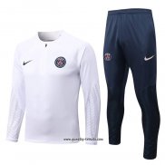 Sweatshirt Trainingsanzug Paris Saint-Germain 2022-2023 WeiB