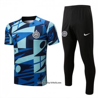 Trainingsanzug Inter Milan Kurzarm 2022-2023 Blau