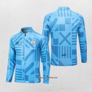 Jacke Manchester City 2022-2023 Blau Claro