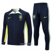 Jacke Trainingsanzug Brasilien 2022-2023 Blau