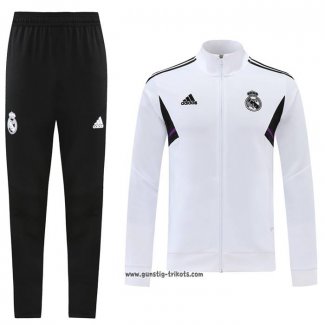 Jacke Trainingsanzug Real Madrid 2022-2023 WeiB