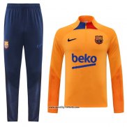 Sweatshirt Trainingsanzug Barcelona 2022-2023 Orange