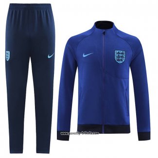 Jacke Trainingsanzug England 2022-2023 Blau