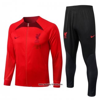 Jacke Trainingsanzug Liverpool 2022-2023 Rot