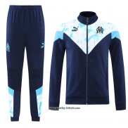 Jacke Trainingsanzug Olympique Marsella 2022-2023 Blau