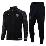 Jacke Trainingsanzug Paris Saint-Germain Jordan 2023-2024 Schwarz