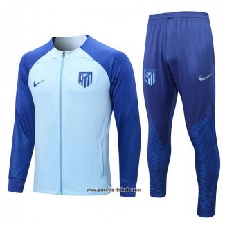 Jacke Trainingsanzug Atletico Madrid 2022-2023 Blau