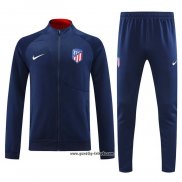 Jacke Trainingsanzug Atletico Madrid 2023-2024 Blau