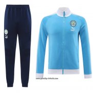 Jacke Trainingsanzug Manchester City 2023-2024 Blau Claro