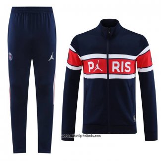 Jacke Trainingsanzug Paris Saint-Germain 2023-2024 Blau y Rot