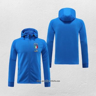 Kapuzenjacke Italien 2022-2023 Blau