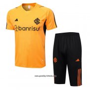 Trainingsanzug SC Internacional Kurzarm 2023-2024 Orange - Kurze Hose