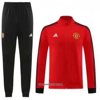 Jacke Trainingsanzug Manchester United 2023-2024 Rot