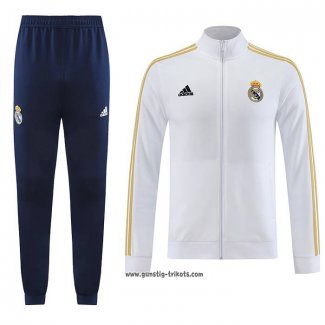 Jacke Trainingsanzug Real Madrid 2023-2024 WeiB