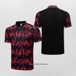 Polo Manchester United 2022-2023 Schwarz y Rot