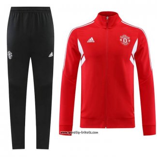 Jacke Trainingsanzug Manchester United 2022-2023 Rot