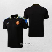 Polo Manchester United 2022-2023 Schwarz