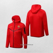 Kapuzenjacke Barcelona 2022-2023 Rot