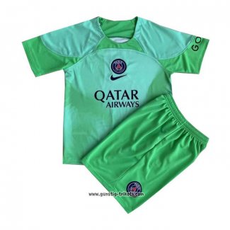 Paris Saint-Germain Torwarttrikot Kinder 2022-2023 Grun