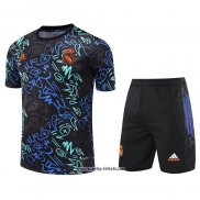 Trainingsanzug Real Madrid Kurzarm 2022-2023 Grau - Kurze Hose