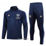 Jacke Trainingsanzug Arsenal Kinder 2023-2024 Blau