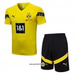 Trainingsanzug Borussia Dortmund Kurzarm 2022-2023 Gelb - Kurze Hose