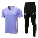 Trainingsanzug Real Madrid Kurzarm 2022-2023 Purpura