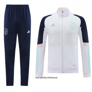 Jacke Trainingsanzug Ajax 2023-2024 WeiB