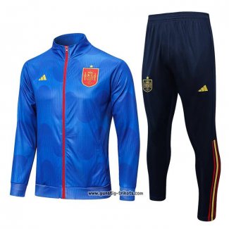 Jacke Trainingsanzug Spanien 2022-2023 Blau