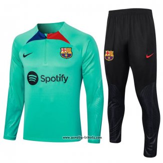 Sweatshirt Trainingsanzug Barcelona 2023-2024 Grun Claro