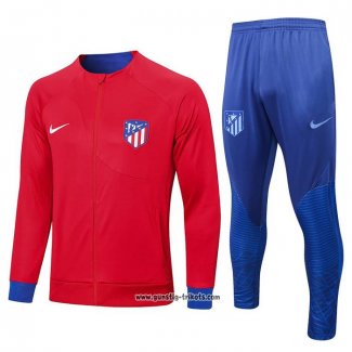 Jacke Trainingsanzug Atletico Madrid 2022-2023 Rot