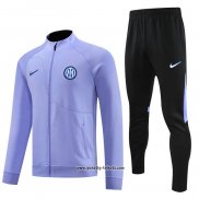 Jacke Trainingsanzug Inter Milan 2023-2024 Purpura