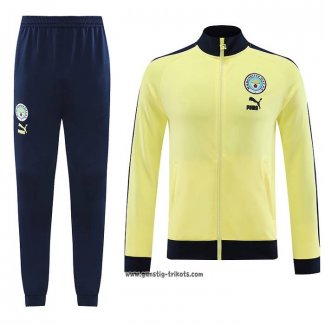 Jacke Trainingsanzug Manchester City 2023-2024 Gelb