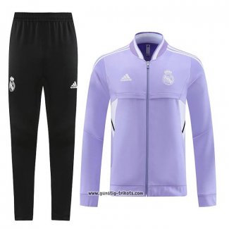 Jacke Trainingsanzug Real Madrid 2022-2023 Purpura