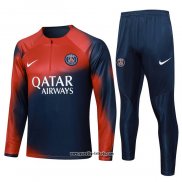 Sweatshirt Trainingsanzug Paris Saint-Germain 2023-2024 Rot