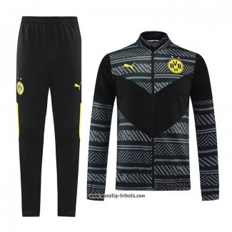 Jacke Trainingsanzug Borussia Dortmund 2022-2023 Grau