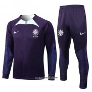 Jacke Trainingsanzug Inter Milan 2022-2023 Purpura